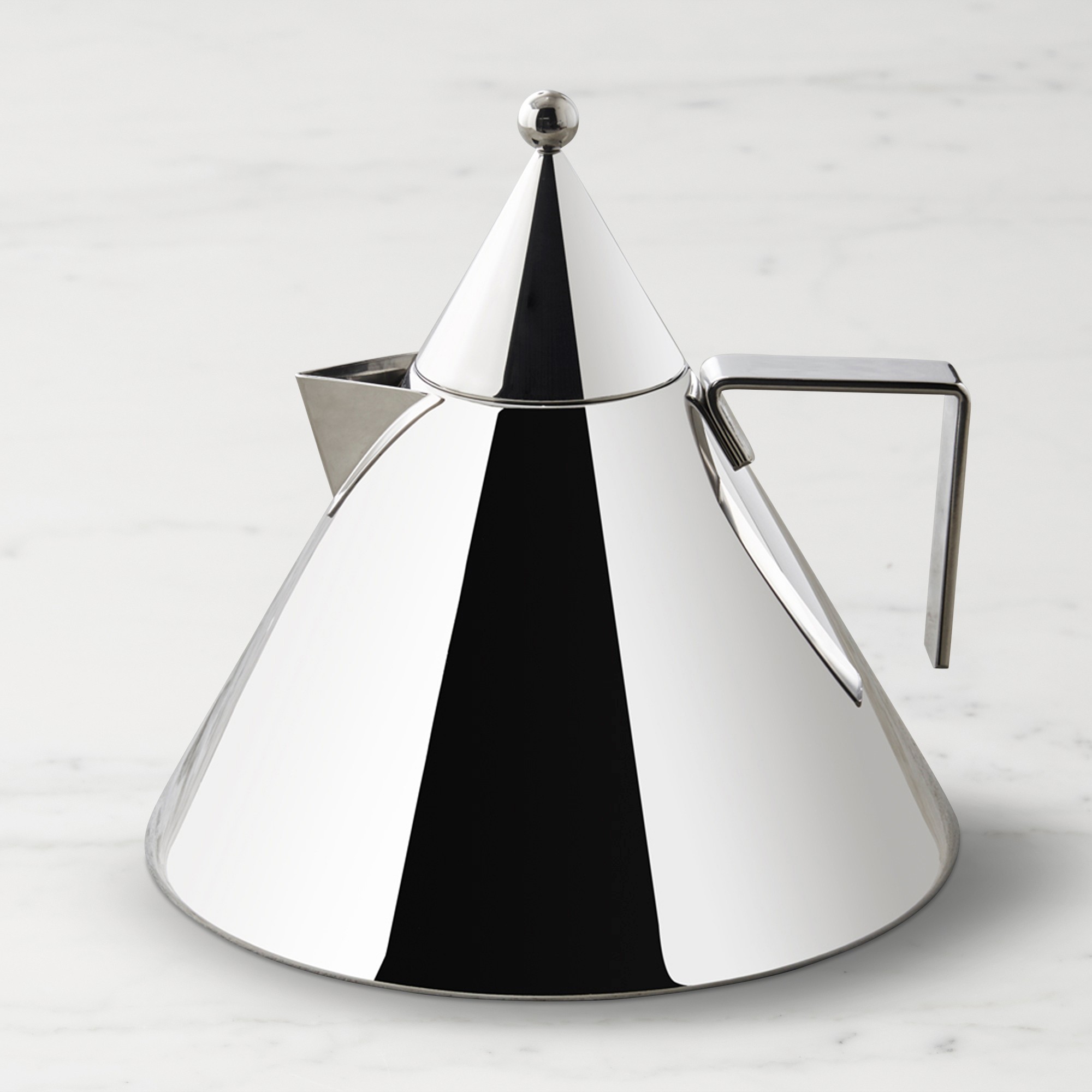 Alessi II Conico Stainless-Steel Tea Kettle, 2-Qt.