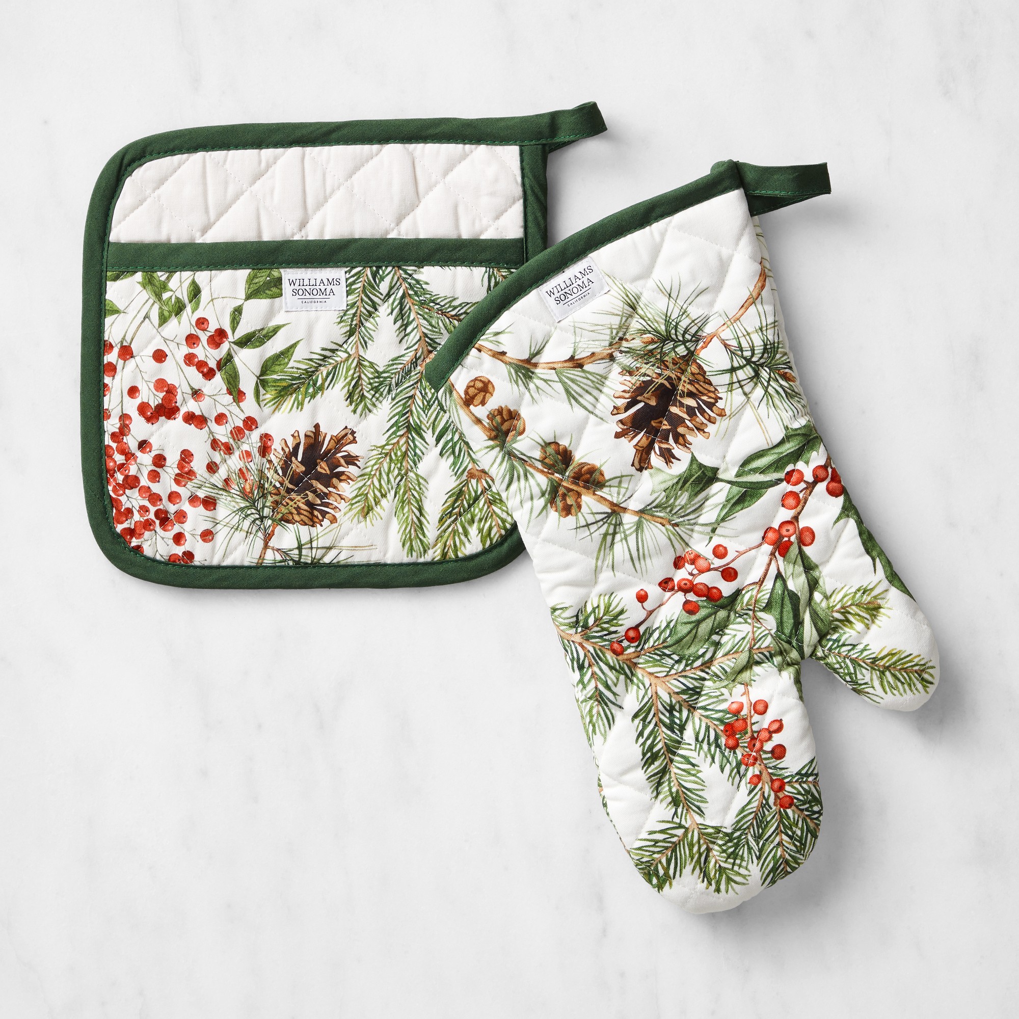 Woodland Berry Oven Mitt & Potholder Set