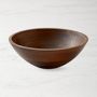 Dark Wood Salad Bowl, 12"