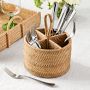 Light Woven Utensil Caddy