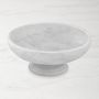 Williams Sonoma Marble Footed Fruit Bowl