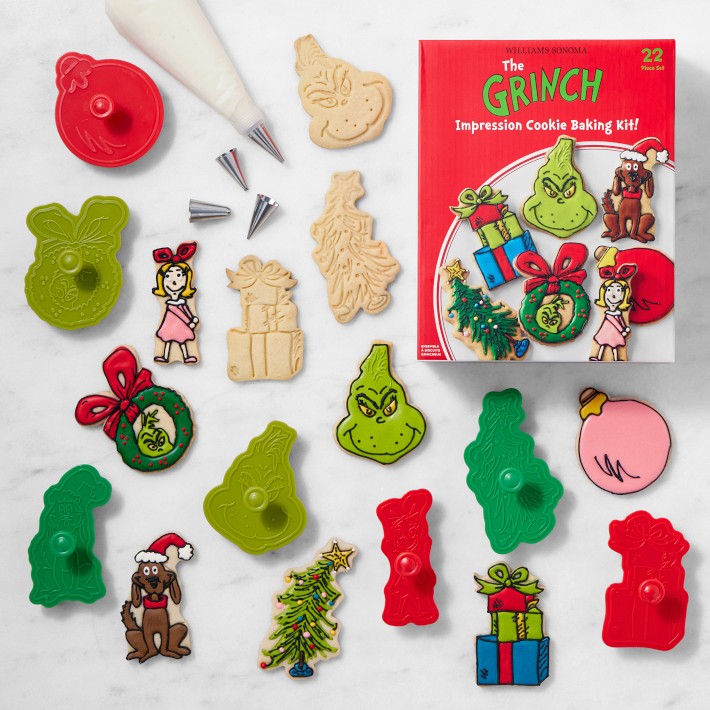 Grinch Christmas Boxed Impression Cookie Kit