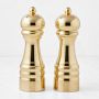 Williams Sonoma Brass Salt and Pepper Mills Set