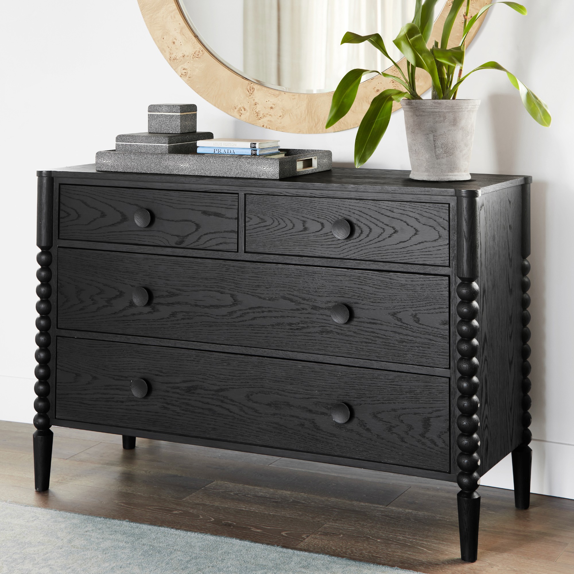 Spindle 4-Drawer Dresser