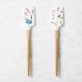 Williams Sonoma Pressed Flower Wood Spatulas