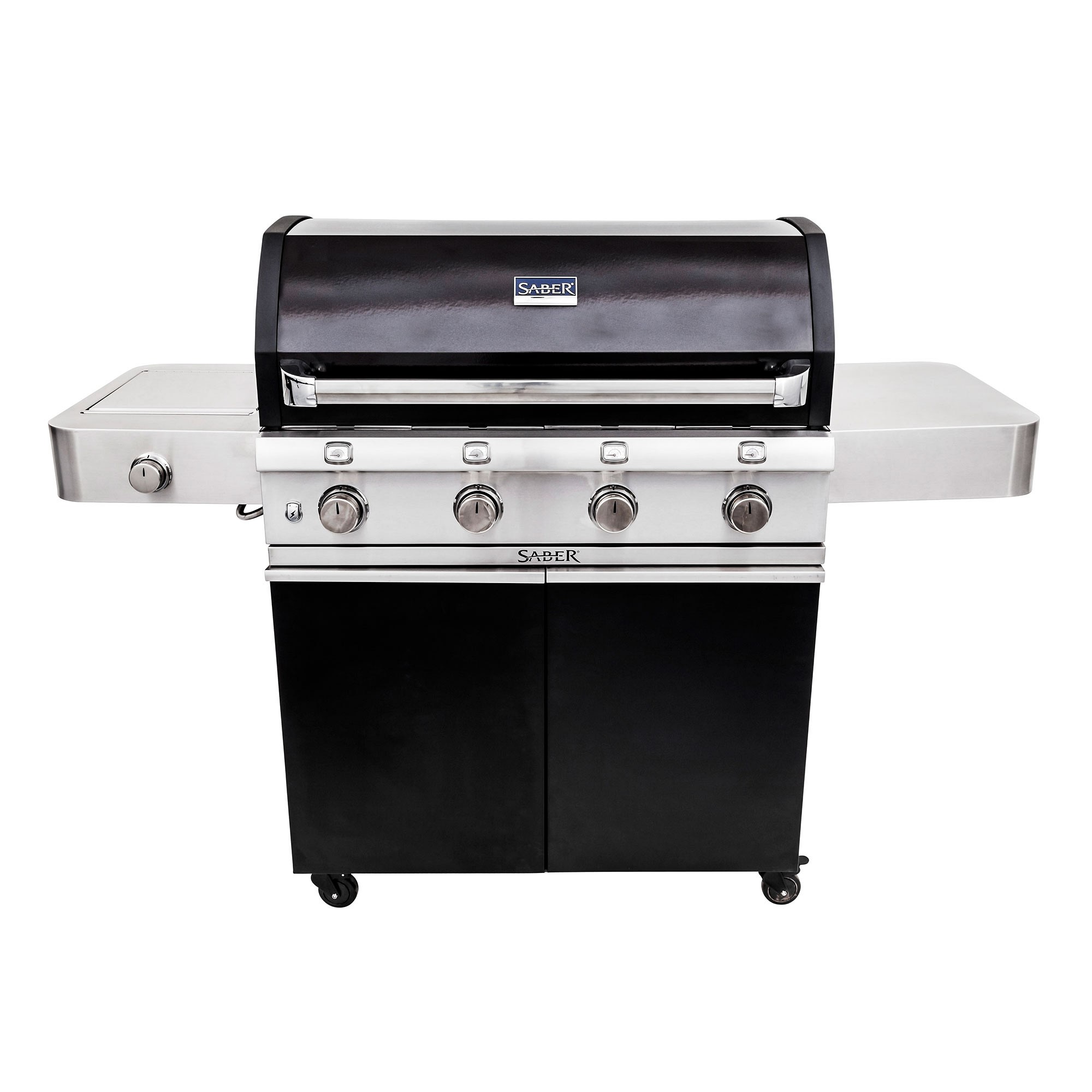 Saber Deluxe Black 4-Burner Gas Grill, Liquid Propane