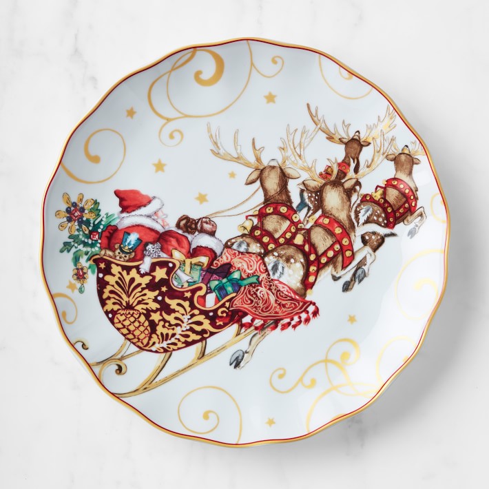 'Twas the Night Before Christmas Dinner Plates (Santa)