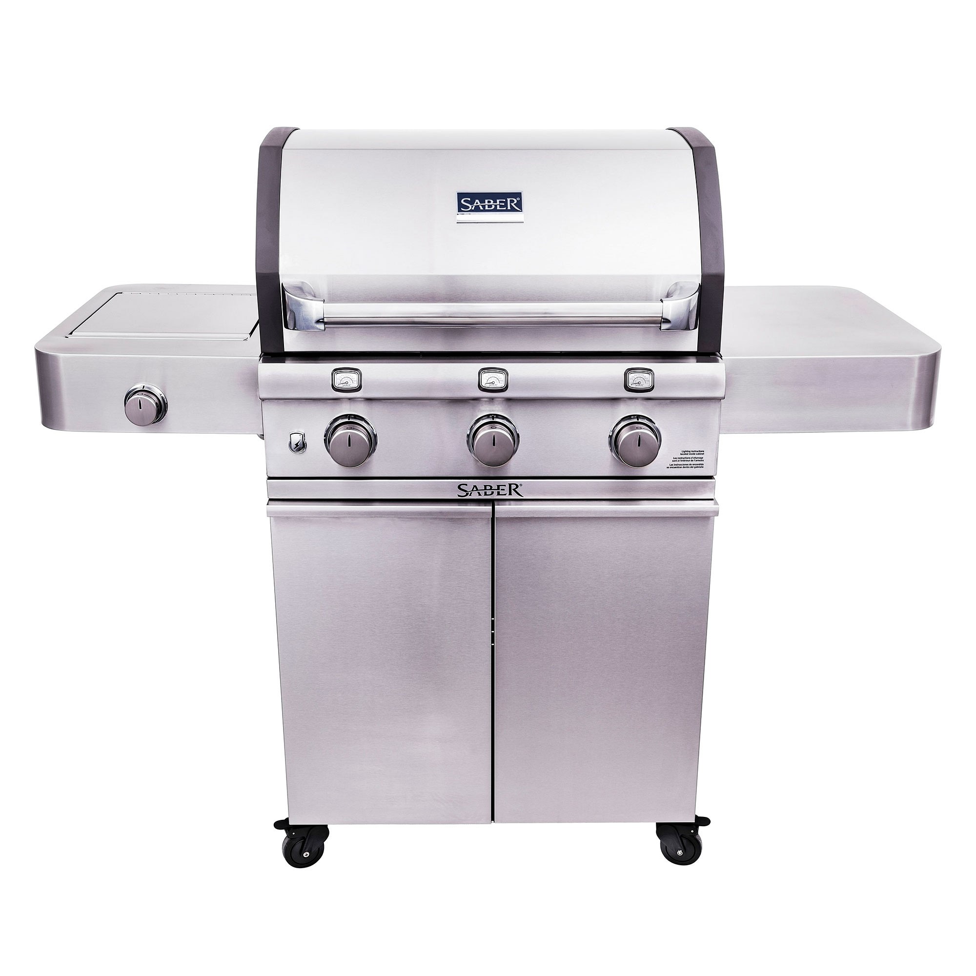 Saber Cast 500 Stainless 3-Burner Gas Grill