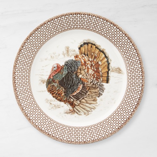 Plymouth Gate Dinner Plates, Set of 4, Turkey