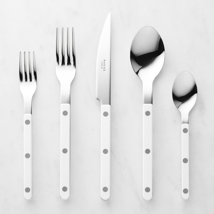 Sabre Bistrot 5-Piece Flatware Set, White