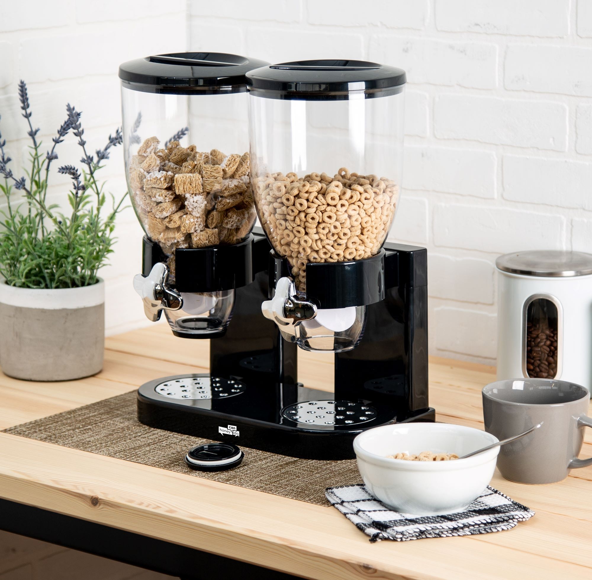 Countertop Double Cereal Dispenser