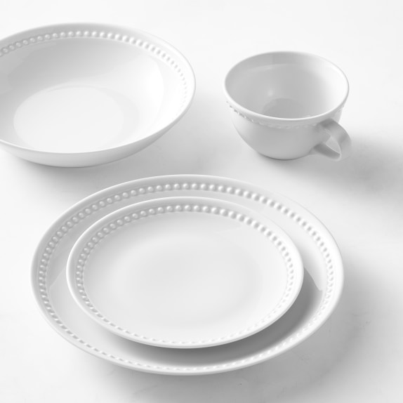 White Beaded Dinnerware Williams Sonoma