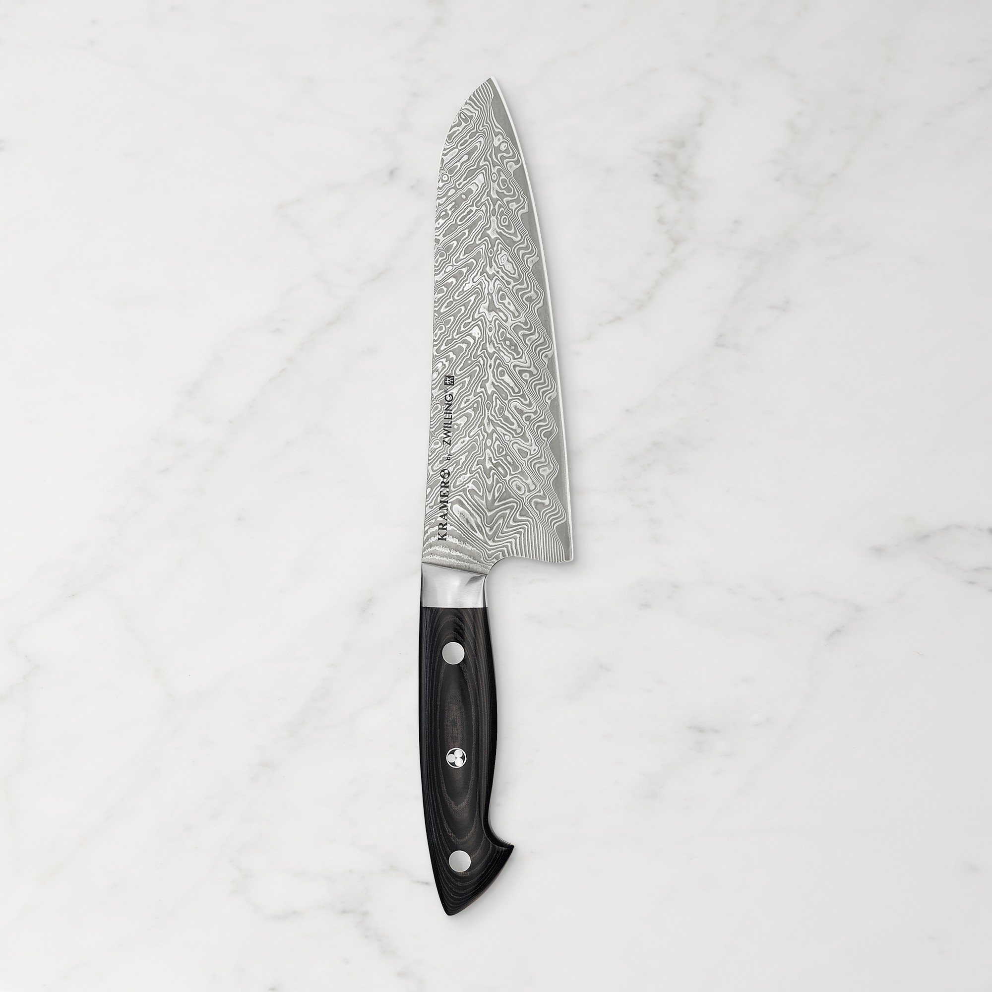 Zwilling Bob Kramer Damascus Steel Santoku Knife, 7"