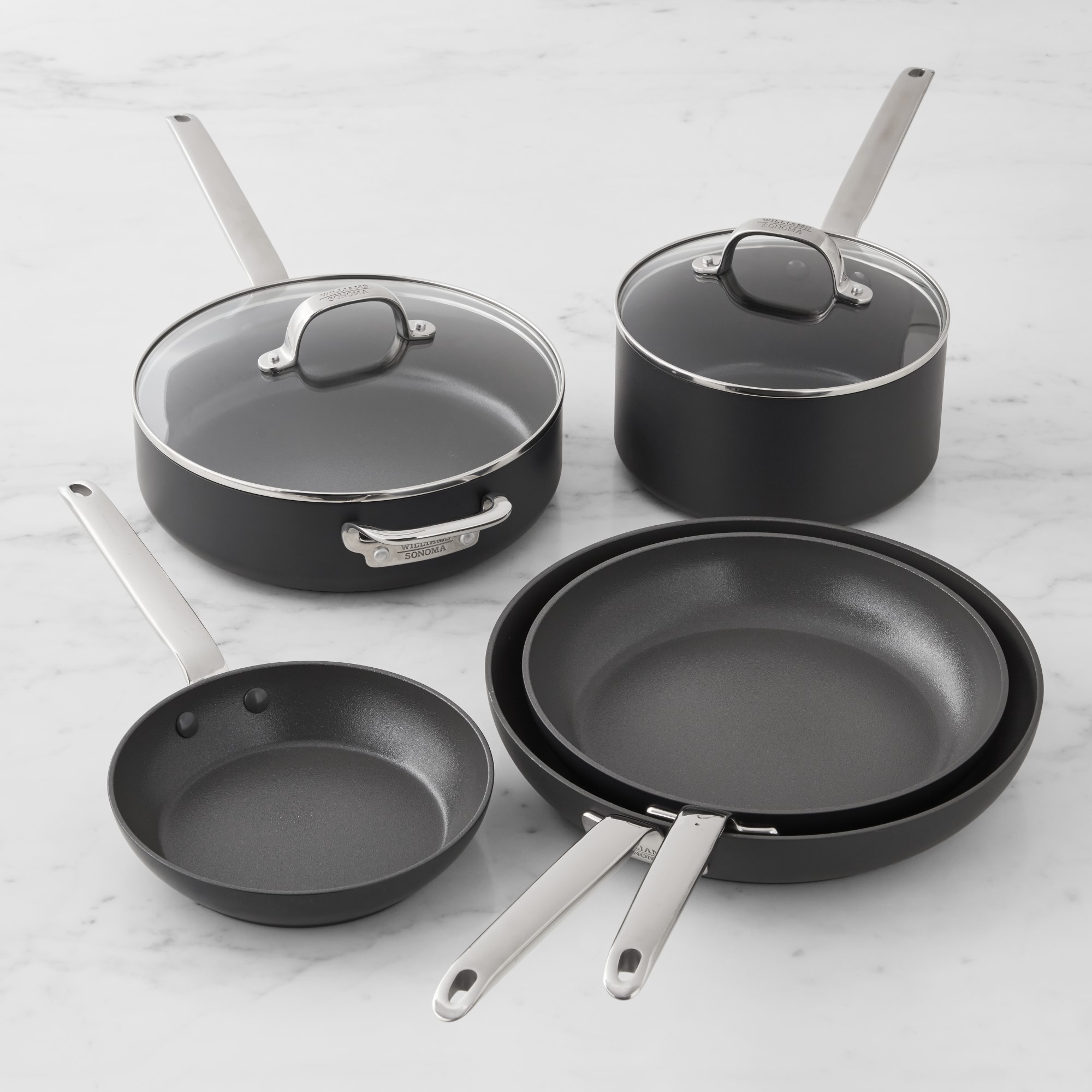 Williams Sonoma Professional Ceramic Nonstick Plus 7-Piece Cookware Set