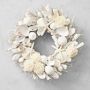 OPEN BOX: Bleached Fleur De Sel Live Wreath, 20&quot;