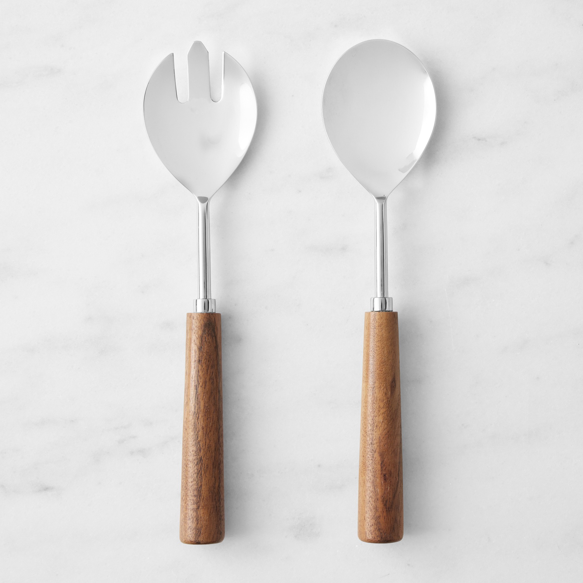 Acacia & Stainless-Steel Salad Servers