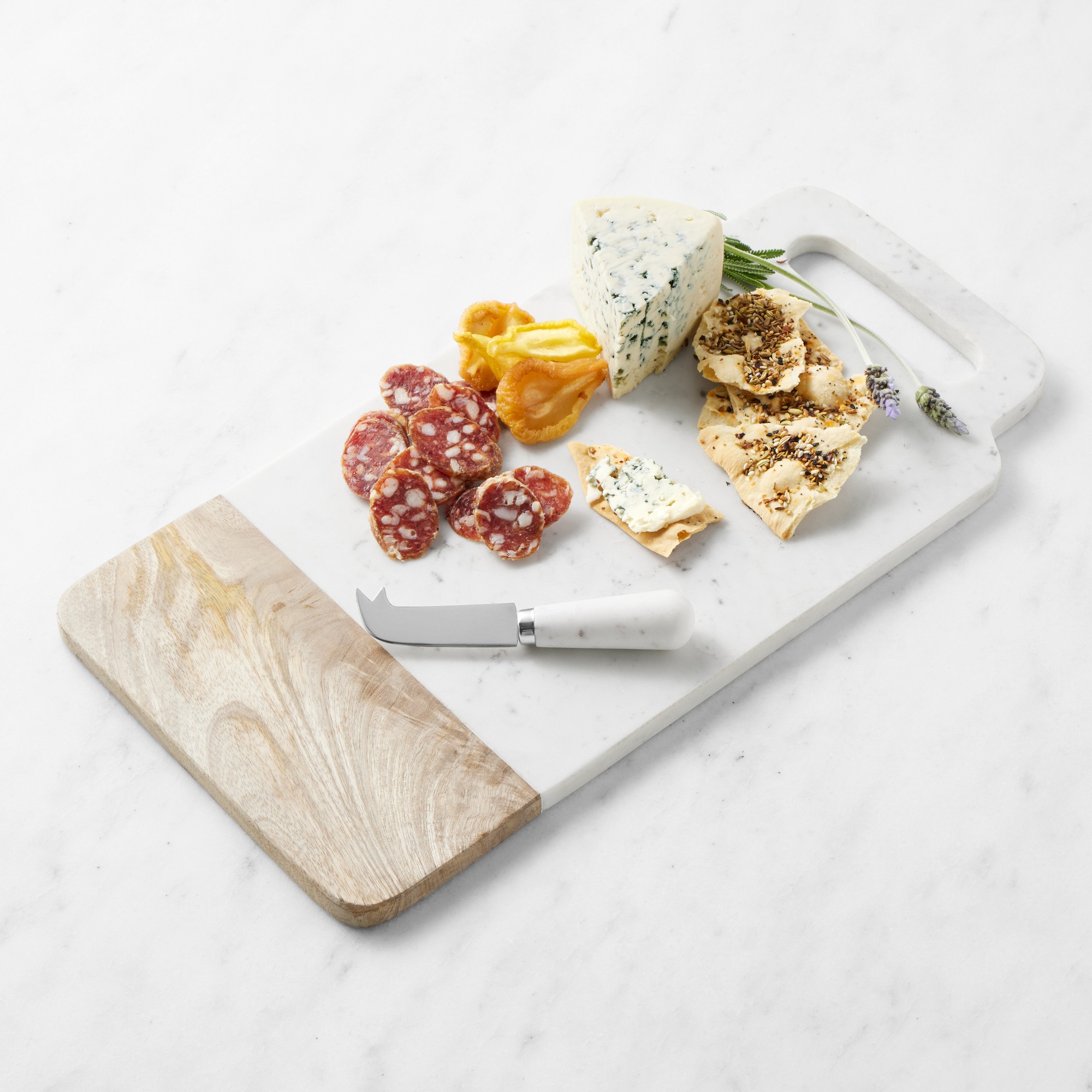 Marble & Wood Cheese Board