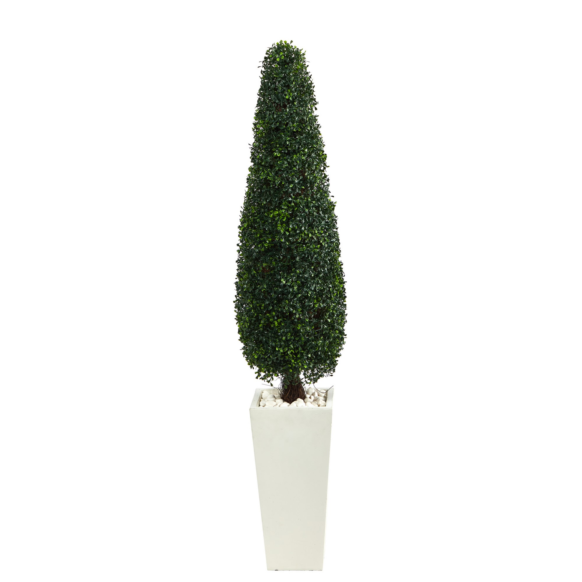 Faux Indoor/Outdoor Boxwood Topiary Tree, 5.3'