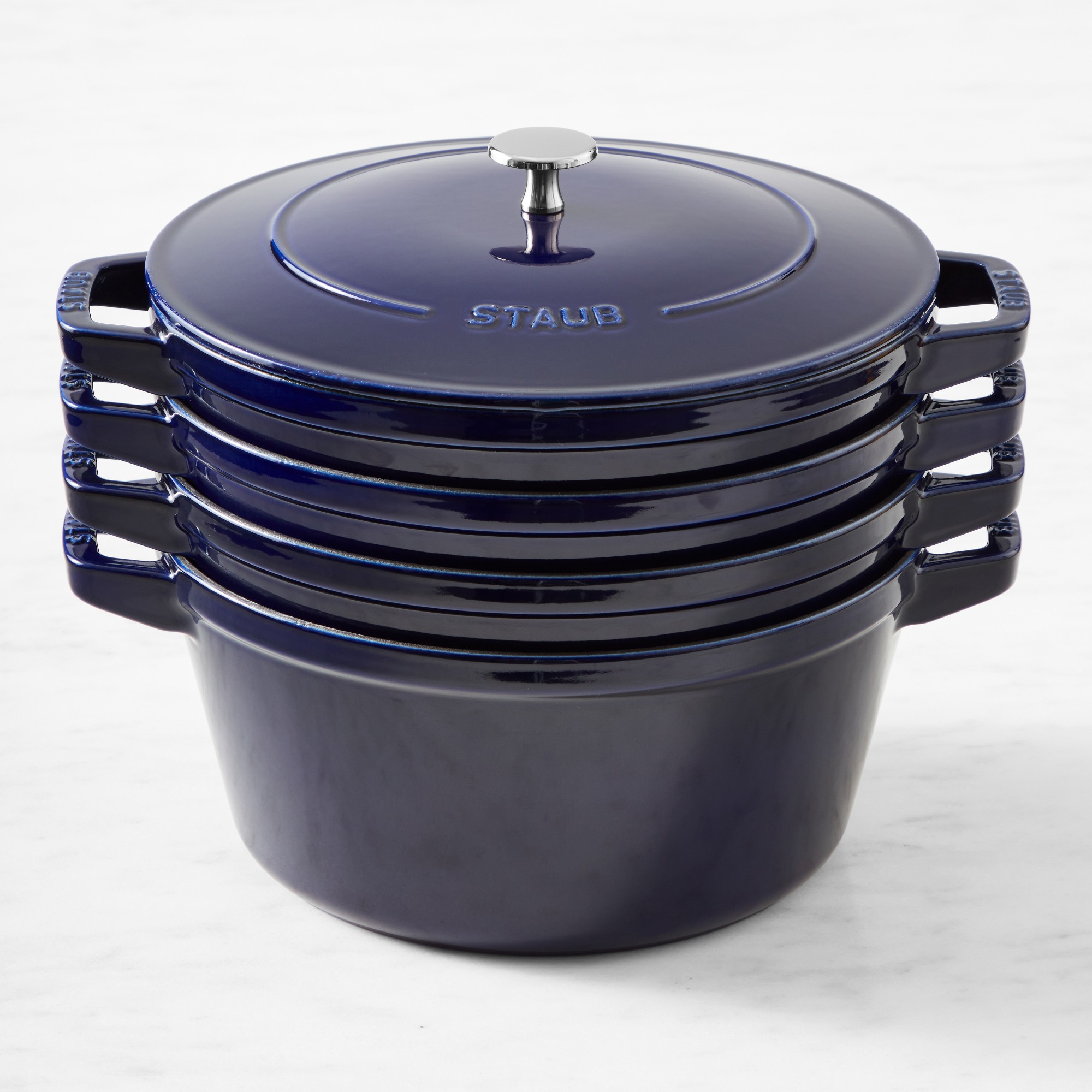 Staub Enameled Cast Iron Stackable Cookware Set