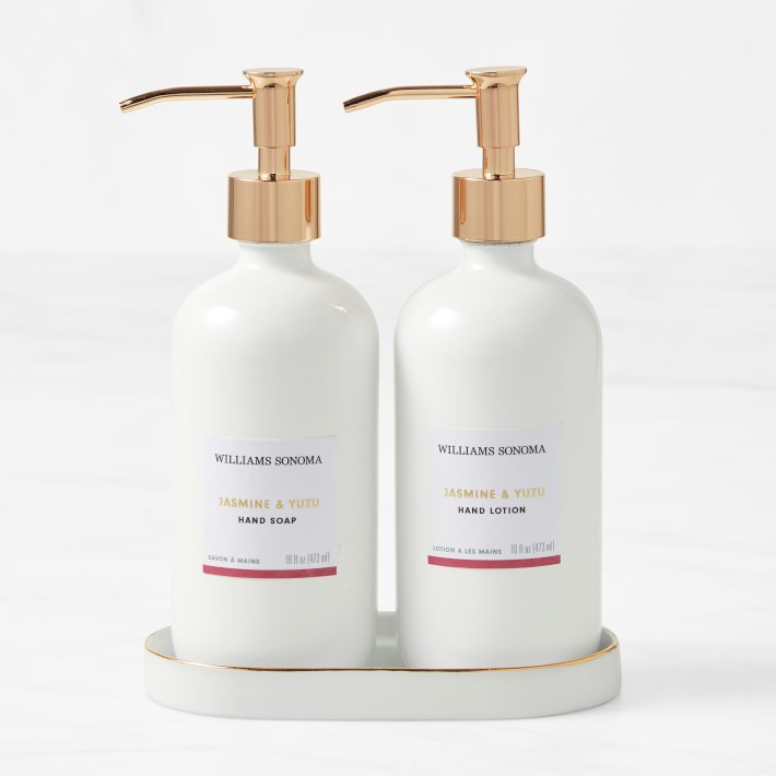 Home Fragrance Deluxe Hand Soap & Lotion 3-Piece Set, Jasmine & Yuzu