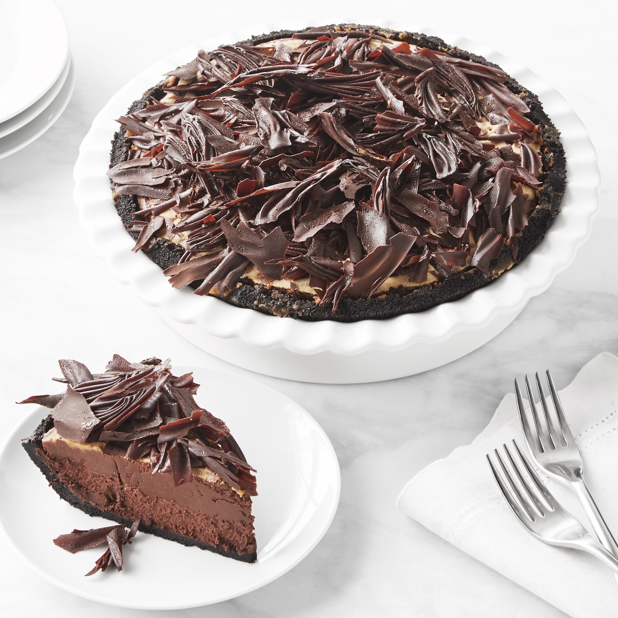 Jane's Sweet Things Chocolate Caramel Mousse Pie, Serves 8