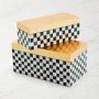 MacKenzie-Childs Courtly Check Small Lacquer Decorative Box, Hinge Lid