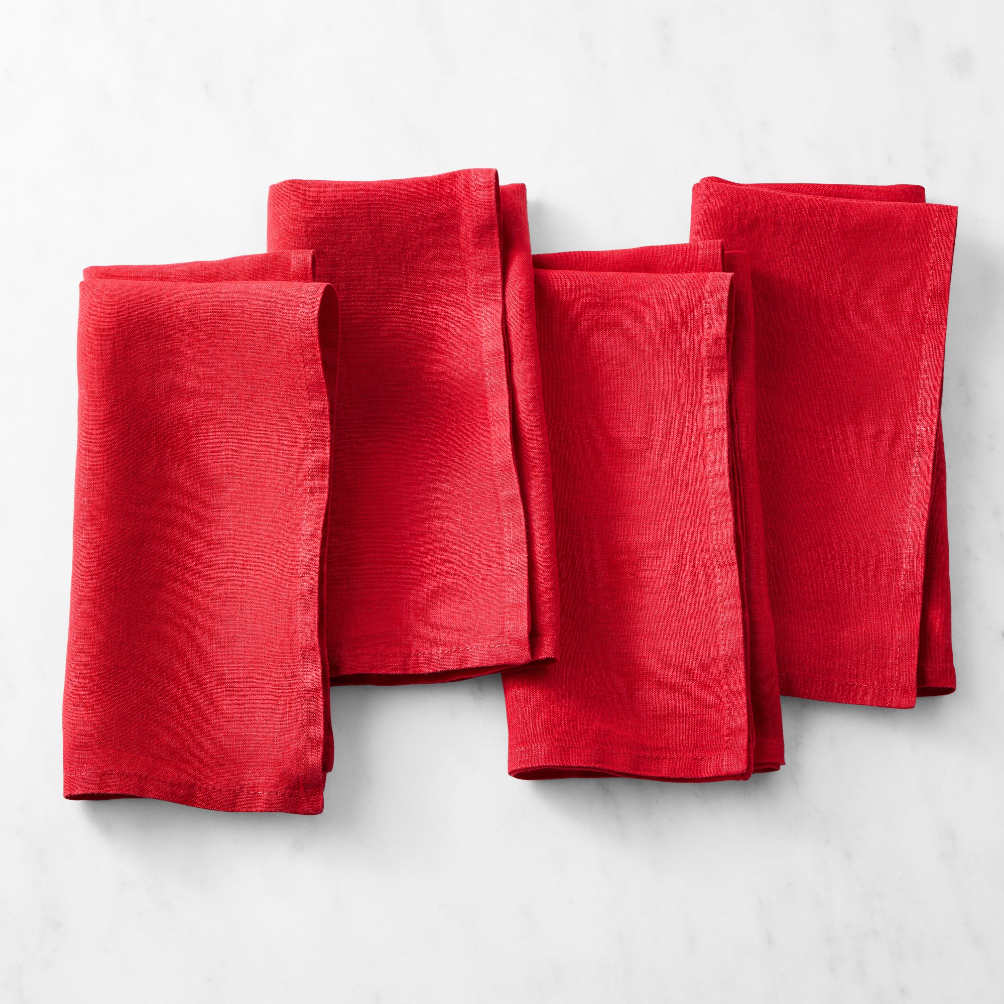 Italian Washed Linen Napkins, Set of 4