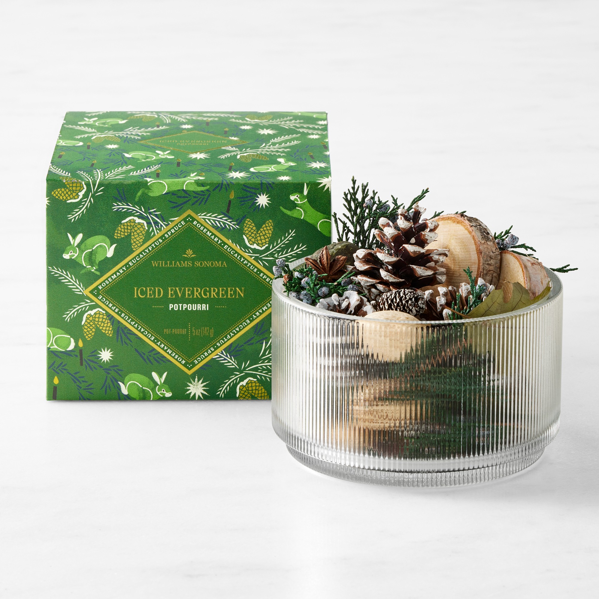 Williams Sonoma Seasonal Home Scents Iced Evergreen Potpourri