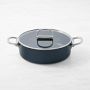 Joseph Joseph Ceramic Nonstick Space-Saving Shallow Covered Casserole with Folding Handles, 5-Qt.