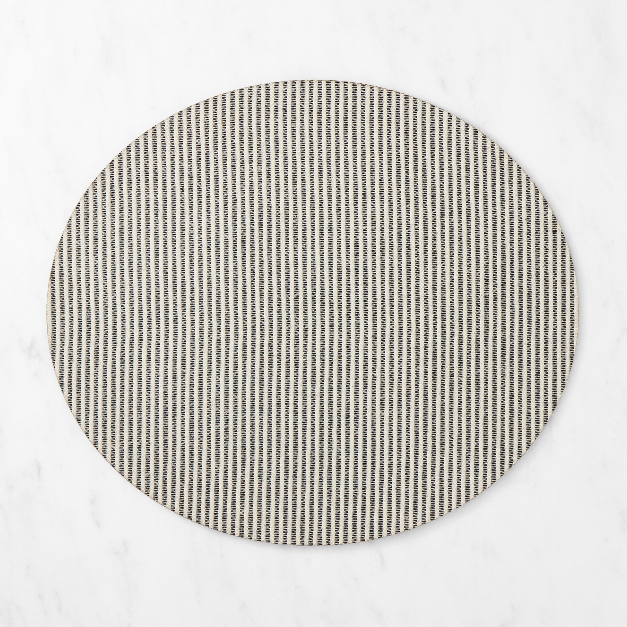 Italian Leather Coated Striped Placemat