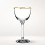 Gold Rim Nick & Nora Glasses, Set of 4