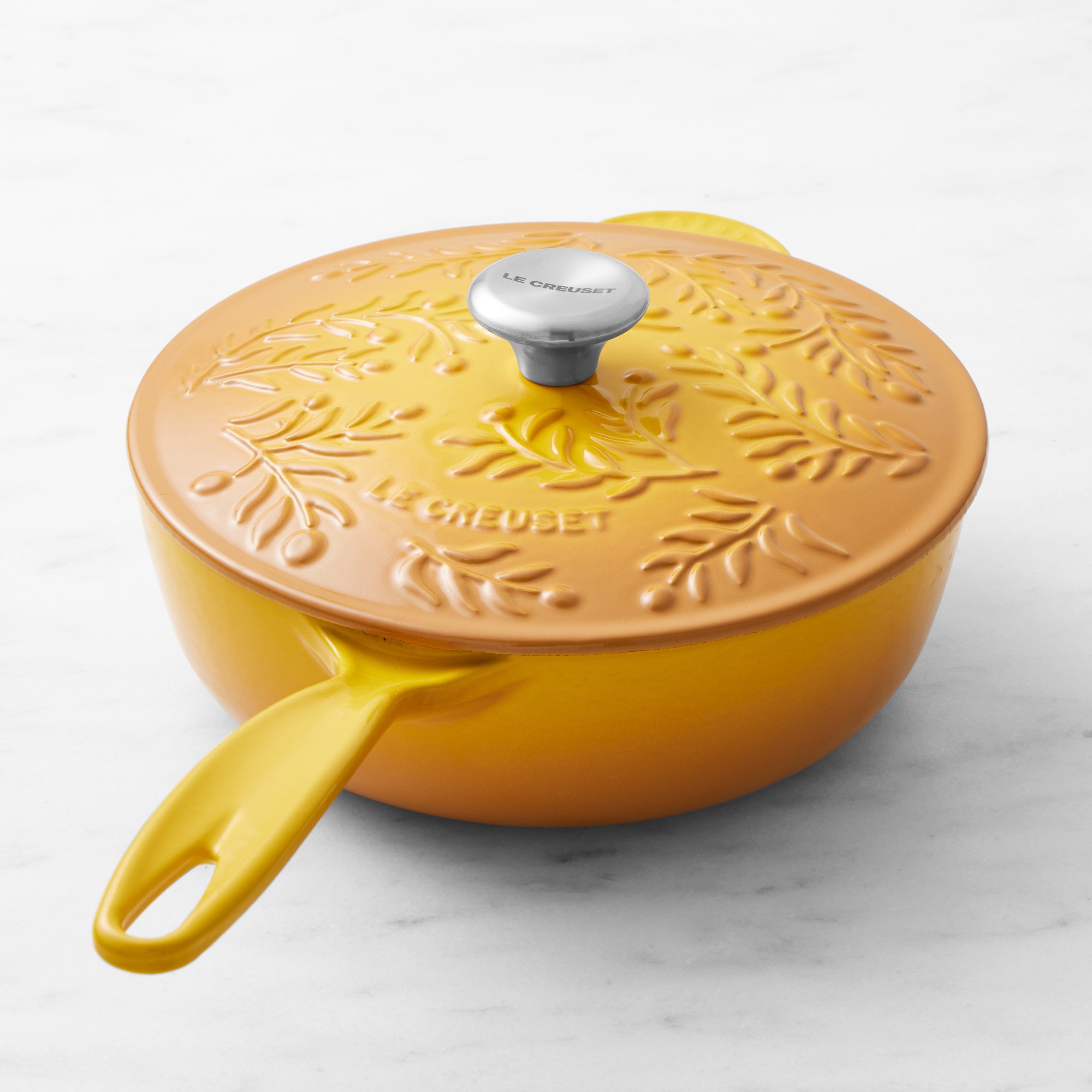 Le Creuset Olive Branch Enameled Cast Iron Saucier, 2 1/4-Qt.