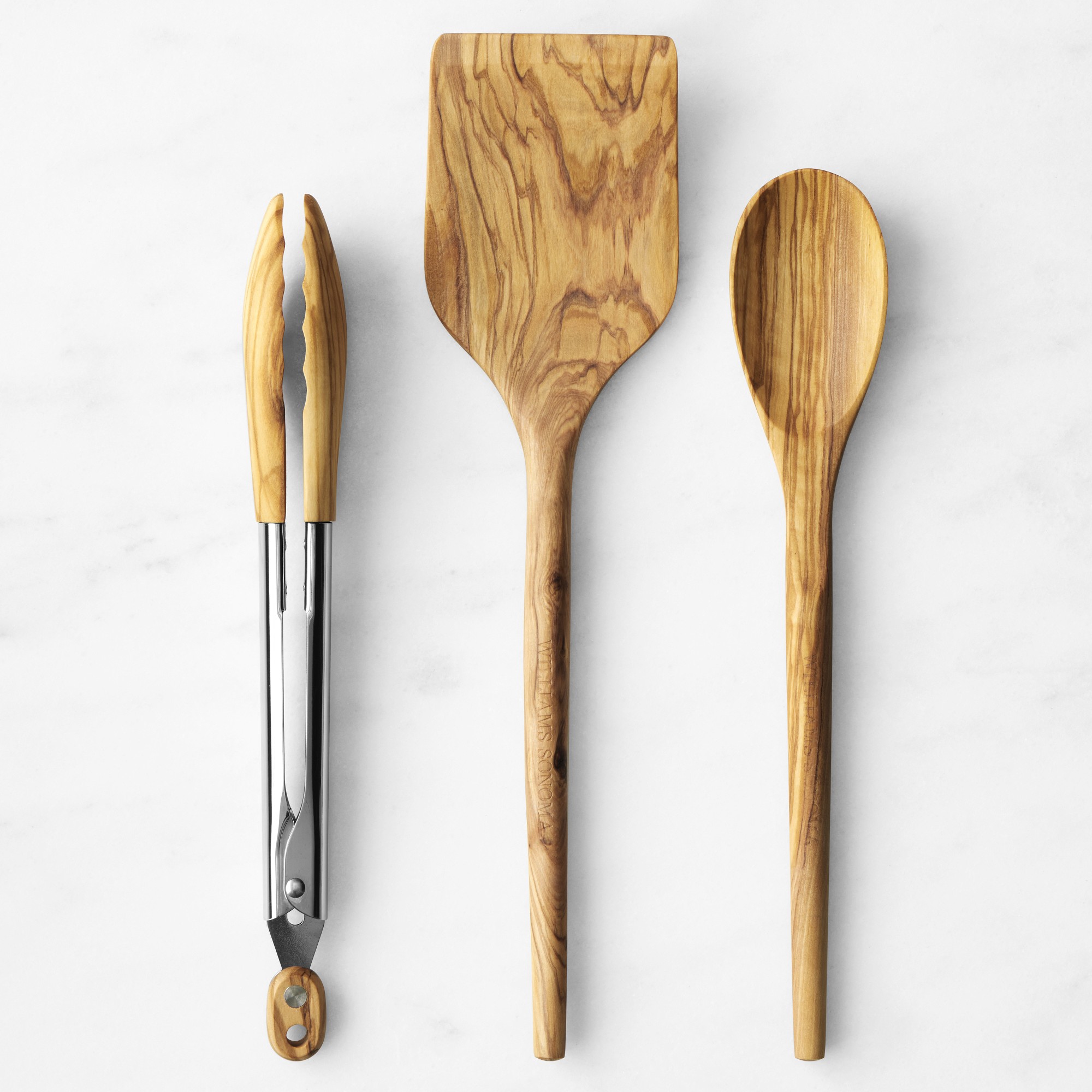 Williams Sonoma Olivewood Utensils, Set of 3