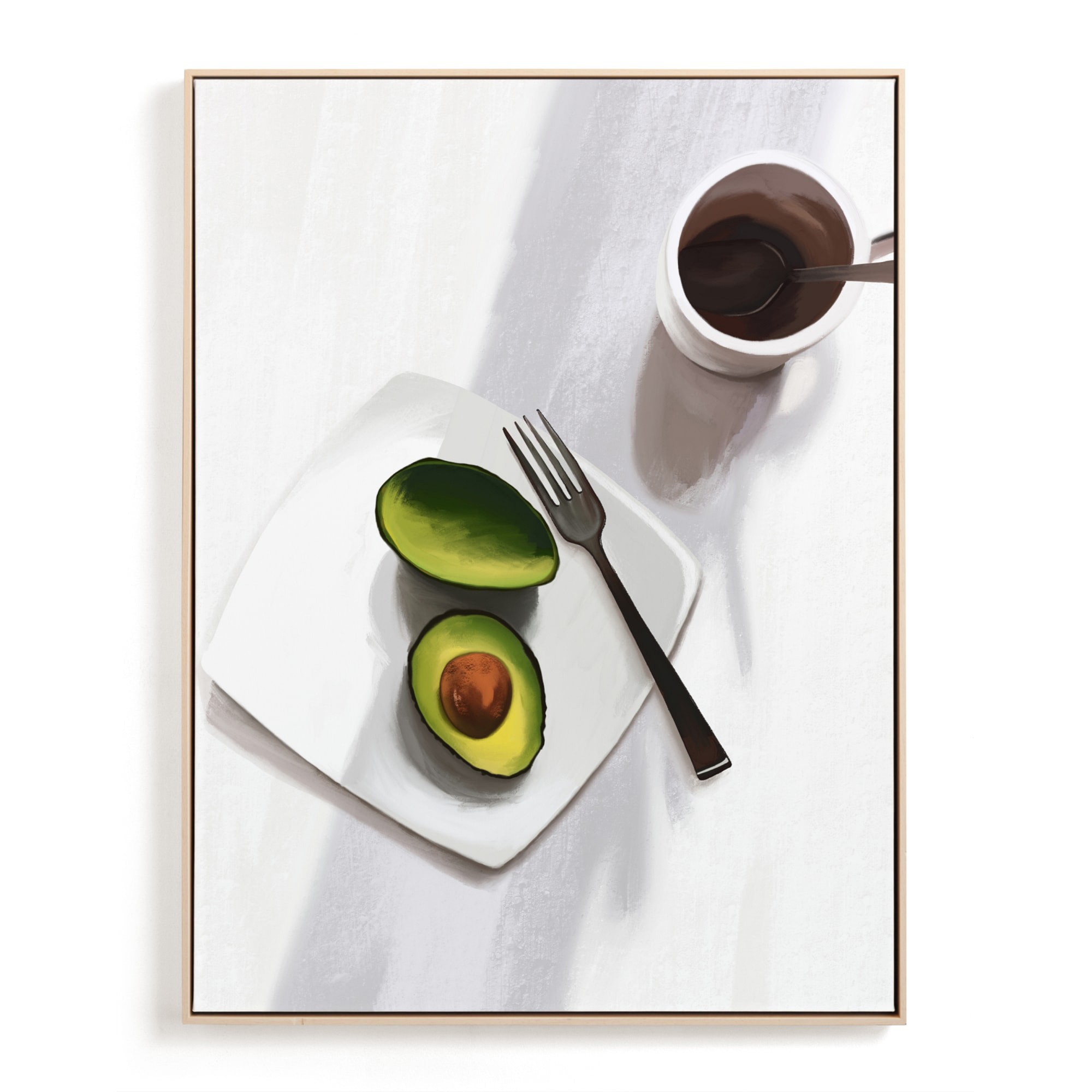 Flatlay Avocado Open Edition Kitchen Art by Minted