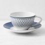 Williams Sonoma Regal Teacups & Saucers, Set of 4