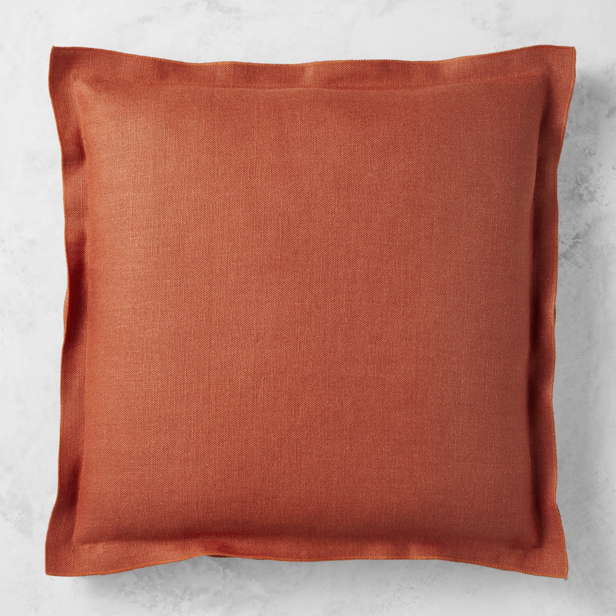 Double Flange Belgian Linen with Libeco™ Pillow Cover, Paprika