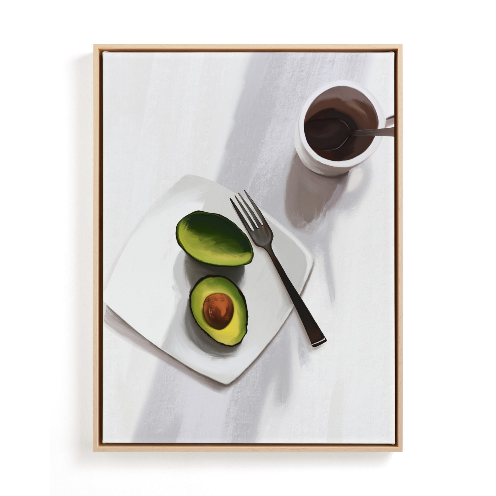 Flatlay Avocado Open Edition Kitchen Art by Minted