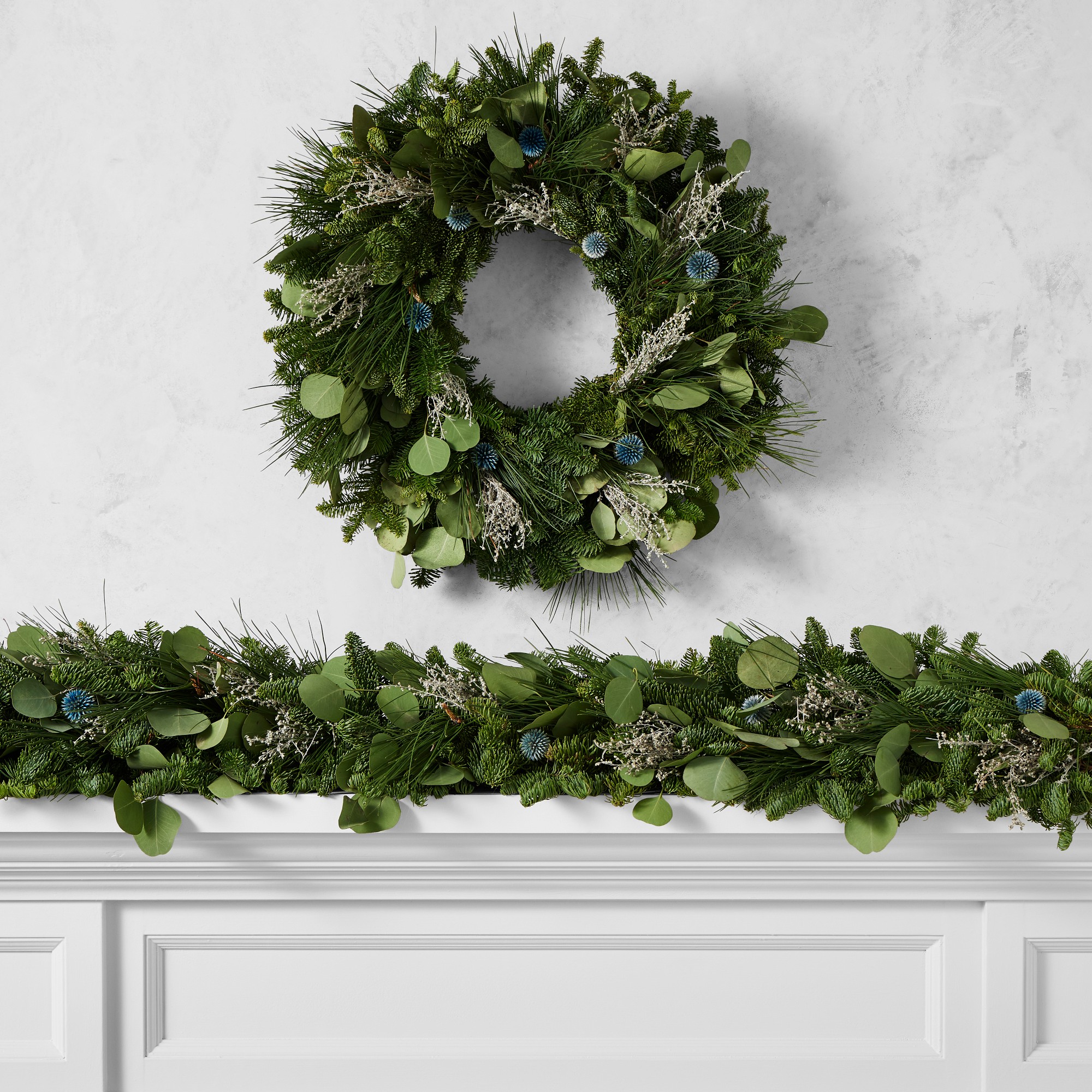 Winter Greens Live Garland, 6'