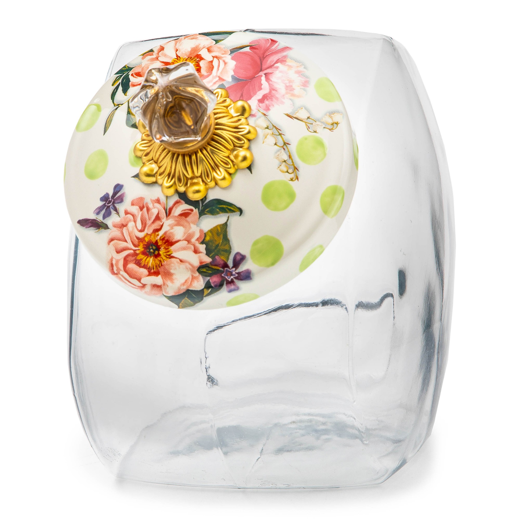 Mackenzie-Childs Wildflowers Enamel Cookie Jar