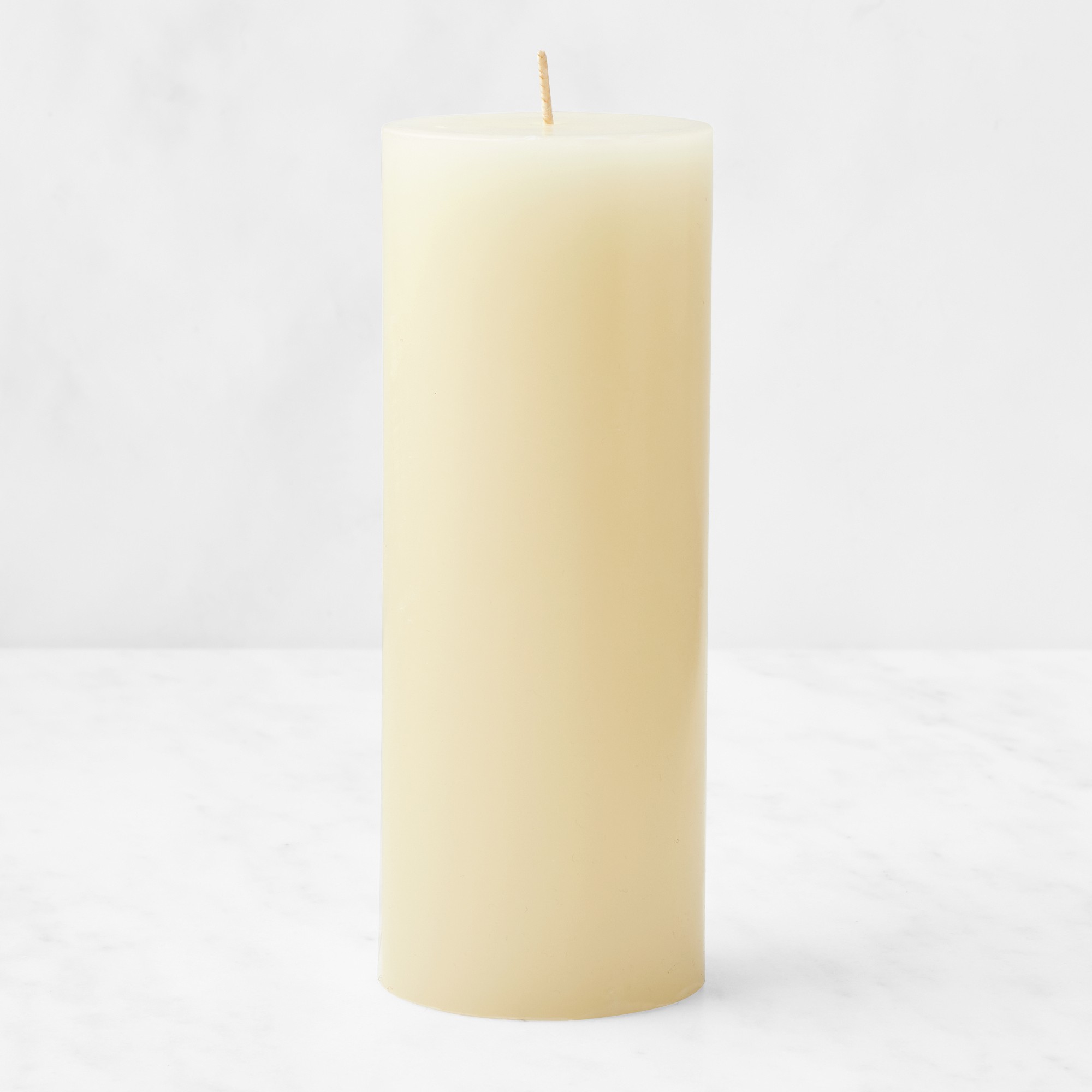 William Sonoma Unscented Pillar Candles