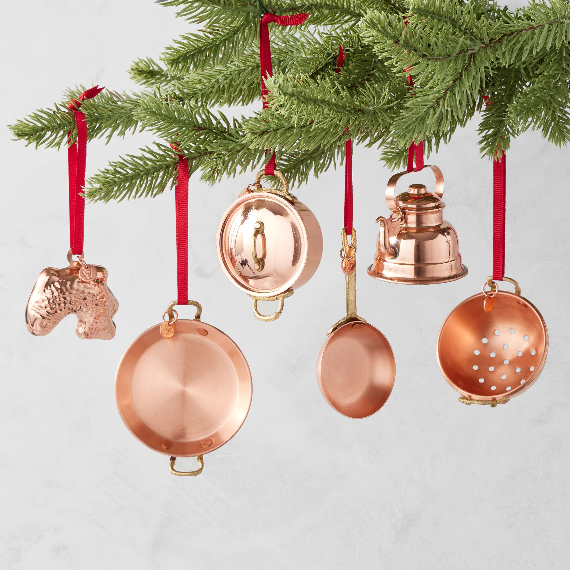 Williams Sonoma Copper Ornament Collection