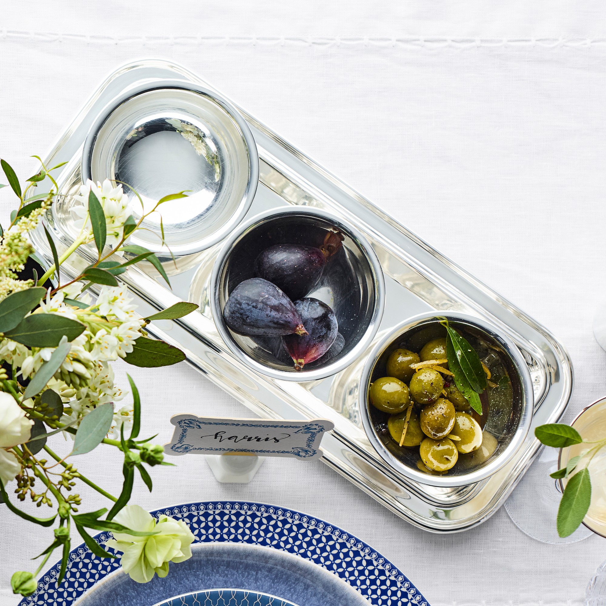 Heirloom Silver Condiment Tray