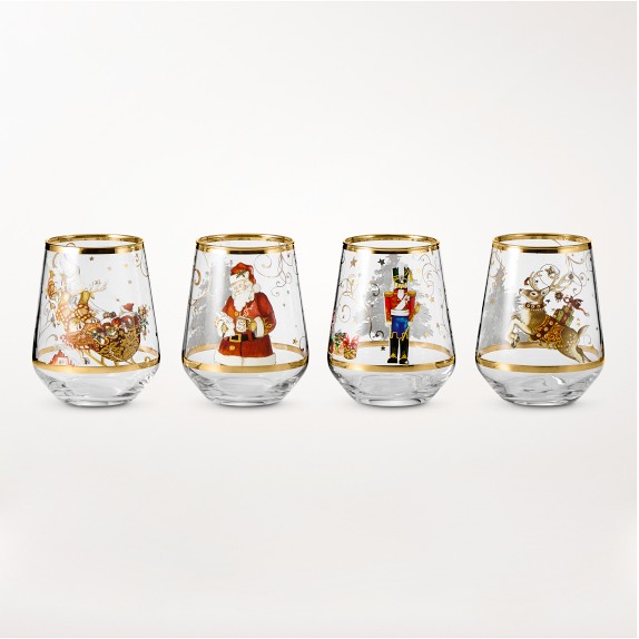 Plats à Pâtisserie Williams Sonoma 'C'était La Nuit Avant Noël' - Lot De 3 Carrés Blancs