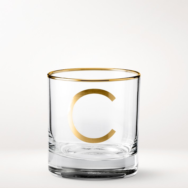 Monogram Double Old-Fashioned Glass