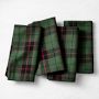 Green Tartan Napkins, Set of 4