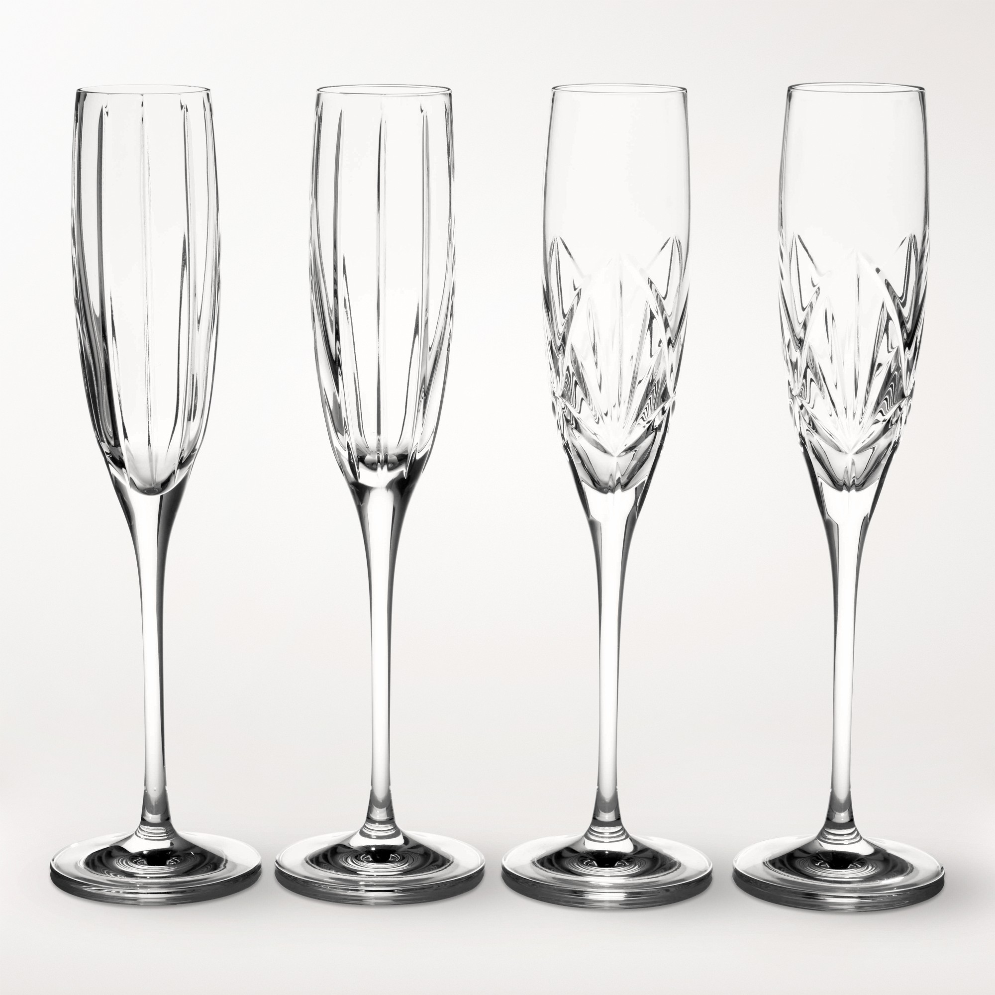 Mixed Dorset & Fiore Champagne Flutes, Set of 4