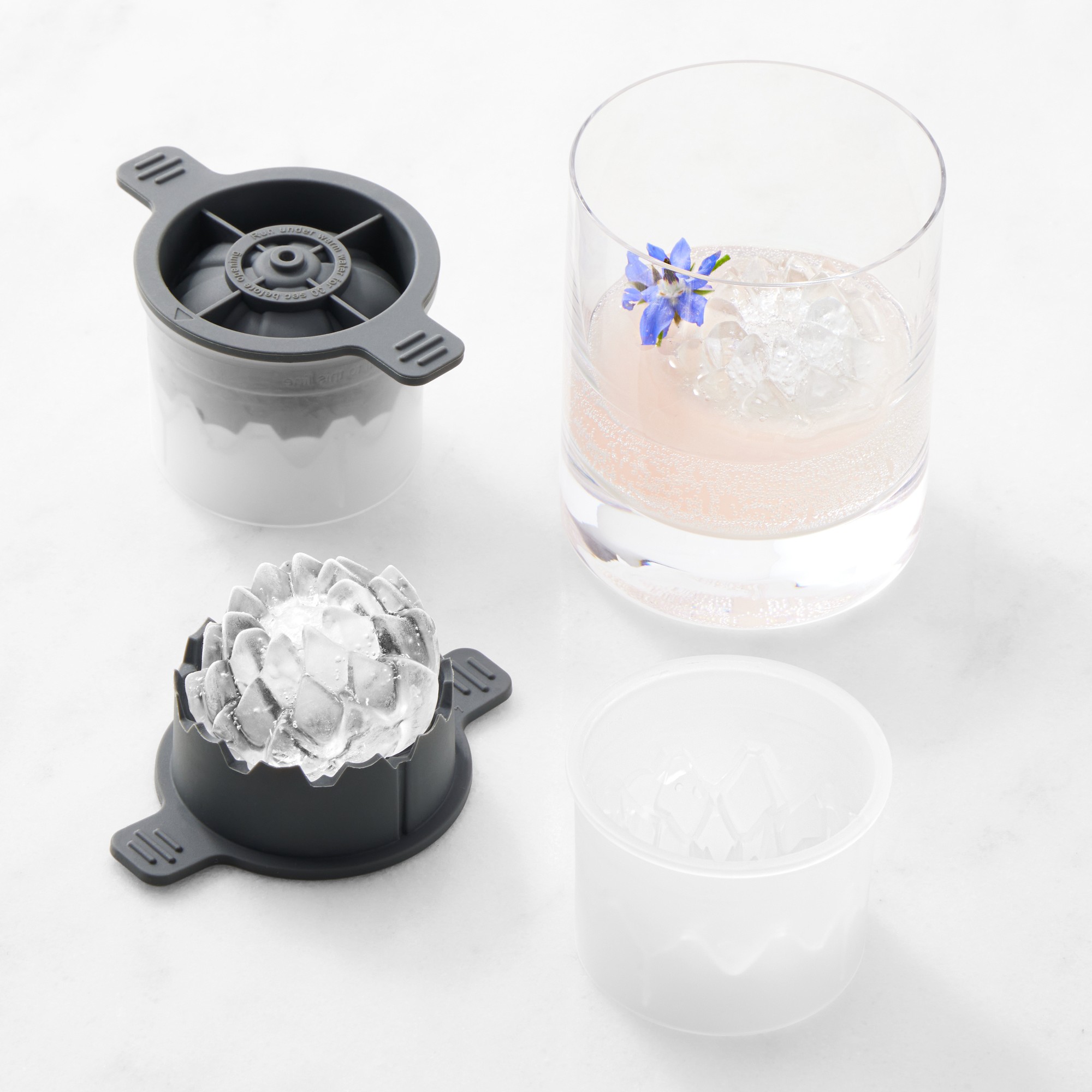 Williams Sonoma Lotus Ice Molds, Set of 2