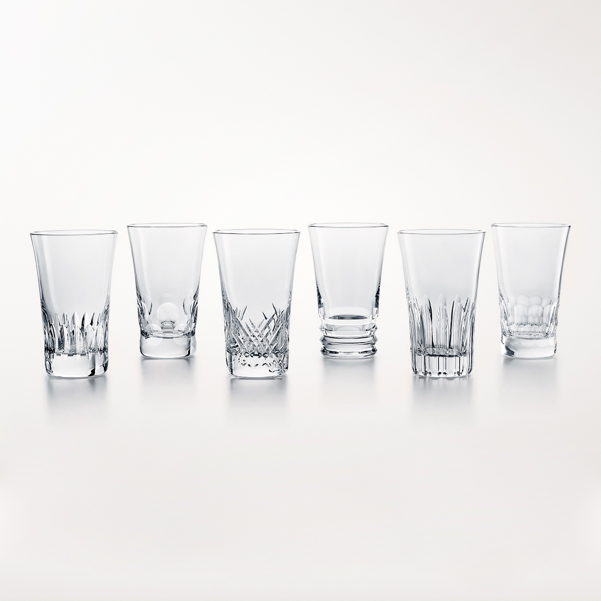 Everyday Baccarat Mixed Highball Glasses, Set of 6