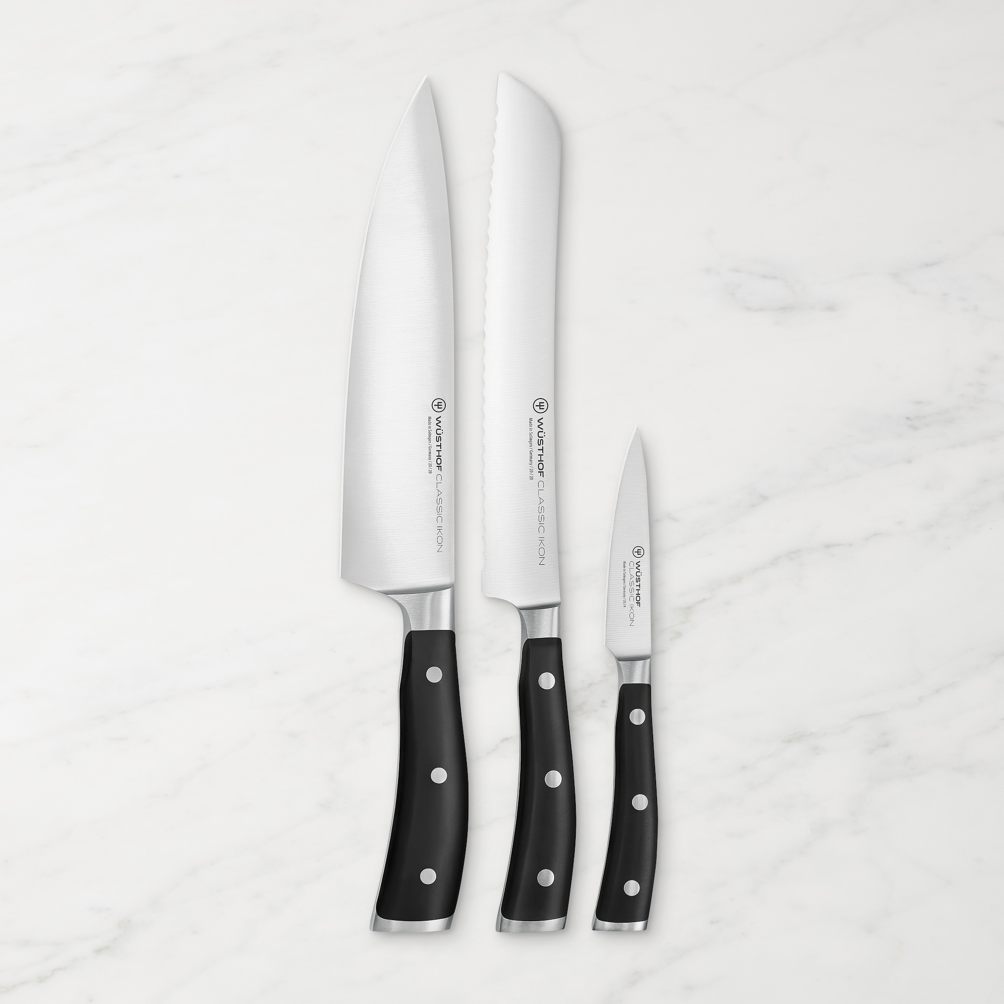 Wüsthof Classic Ikon Starter Knives, Set of 3