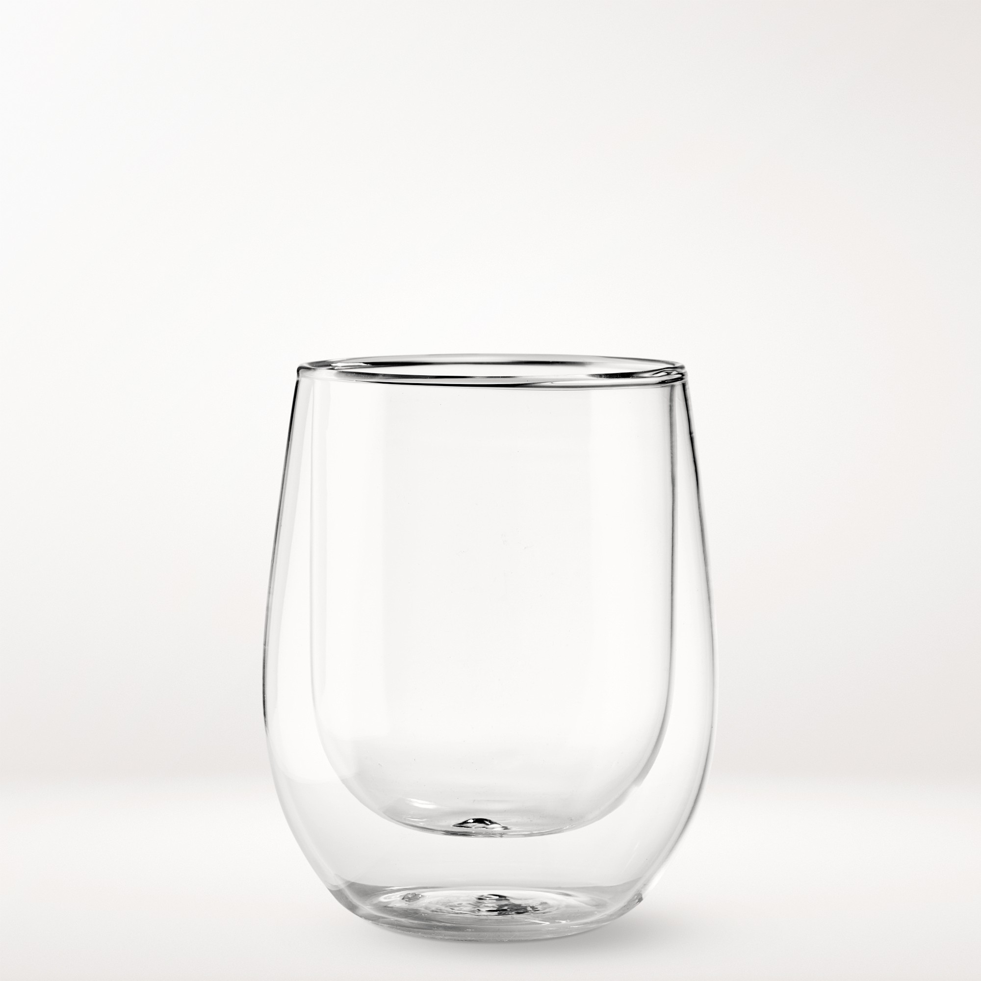 Double-Wall Stemless Wine Glasses